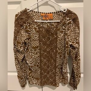 Tory Burch Floral Embroidered Blouse